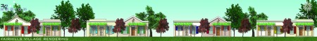 Conceptual design of the low-cost row-houses